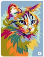 Norimpex Pastel cat 30 × 40 cm - Diamond Painting