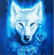 Norimpex Magický vlk 30 × 40 cm - Diamond Painting