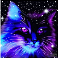 Norimpex Cat constellation 30 × 40 cm - Diamond Painting