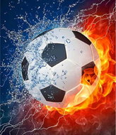 Norimpex Football 30 × 40 cm - Diamond Painting