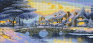 Norimpex Snow bridge 80 × 40 cm - Diamond Painting
