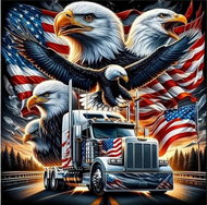 Norimpex Americký truck 30 × 40 cm - Diamond Painting