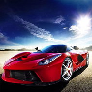 Norimpex Červené Ferrari 30 × 40 cm - Diamond Painting