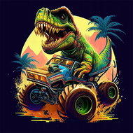 Norimpex T-Re × truck 30 × 40 cm - Diamond Painting