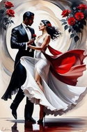 Norimpex Smyslné tango 30 × 40 cm - Diamond Painting