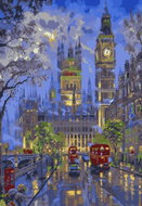 Norimpex Londýn v noci 30 × 40 cm - Diamond Painting