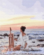 Norimpex Umělec na pobřeží 30 × 40 cm - Diamond Painting