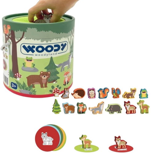 Woody Mystery Bucket – Forest Animals Main image Woody Mystery Bucket – Forest Animals - Motor Skill Toy - Main image