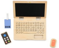 Kid's Concept Dřevěný notebook s příslušenstvím - Didaktická hračka