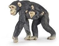 PAPO Chimpanzee with baby on its belly - Figure