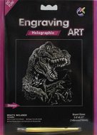 EDEN Vyškrabavací obrázek holographic A4 Dino - Vyškrabávací obrázky