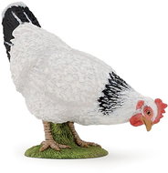 PAPO Slepice bílá zobající - Figurka