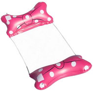 GGV Pool lounger bow 130 × 70 × 15 cm, pink - Inflatable Water Mattress