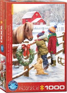 EUROGRAPHICS Puzzle Christmas Pony 1000 pieces - Jigsaw Puzzle
