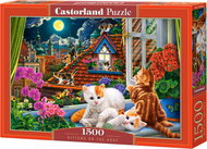 CASTORLAND Puzzle Kittens on the roof 1500 pieces - Jigsaw Puzzle