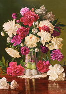 CASTORLAND Puzzle Beautiful Peonies 500 pieces - Jigsaw Puzzle