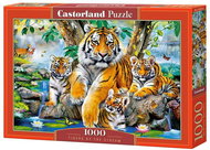 CASTORLAND Puzzle Tigers by the river 1000 pieces - Jigsaw Puzzle