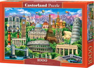 CASTORLAND Puzzle Famous landmarks 1000 pieces - Jigsaw Puzzle