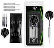 XQ MAX Sada - Silver Coated šipky 23 g Steel + příslušenství - Šipky