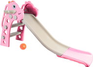 Playground Slide Aga4Kids Slide with handle 130 cm DS3701 Pink - Skluzavka