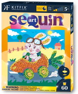 Kitfix Sequin art glitter creative set - Rabbit in carrot 5+ - Diamond Painting