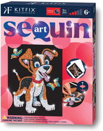 Kitfix Sequin art glitter creative set - Puppy Oscar 6+ - Diamond Painting