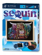 Kitfix Sequin art Blue premium glitter creative set - Mountain cow 8+ - Diamond Painting