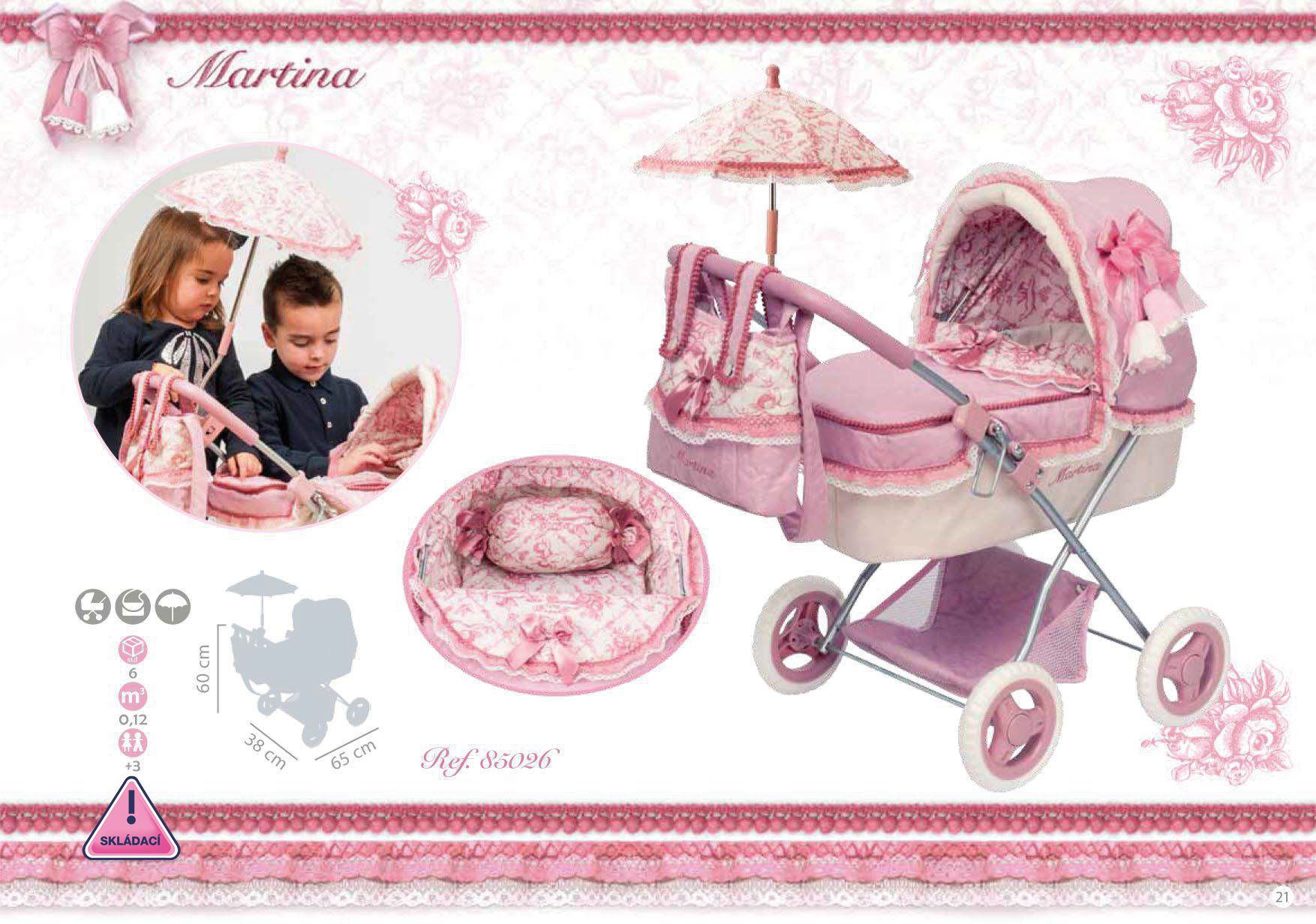 DeCuevas Toys Martina M Doll Stroller Alza.cz