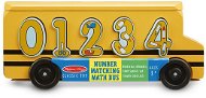 Melissa-Doug Wooden bus with insertion numbers - Educational Toy