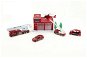 Teddies Set with Fire Station/Garage - Toy Garage