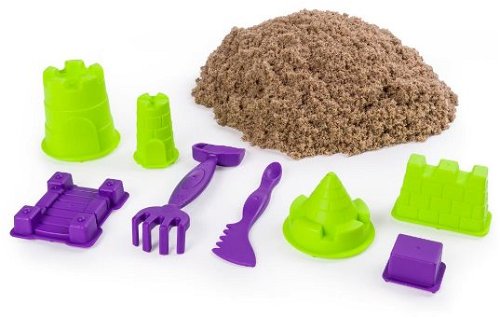 Kinetic sand - coffret chantier creuser et demolir 454 g