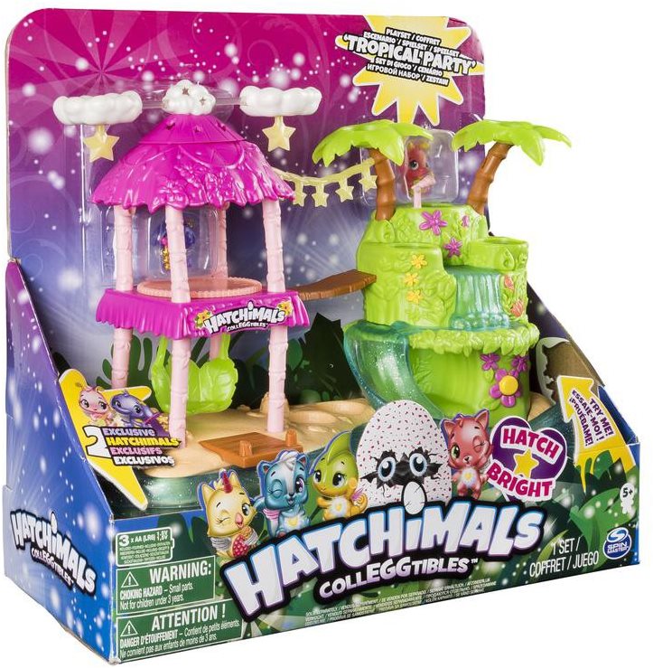 Hatchimals tropical party deals playset