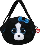 Ty Gear shoulder bag Tracey – black/white dog 15 cm - Plyšová hračka