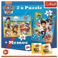 TREFL Sada 3v1 Tlapková patrola (2x puzzle + pexeso) - Puzzle