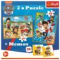 Puzzle TREFL Sada 3v1 Tlapková patrola (2x puzzle + pexeso) - Puzzle