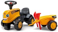 Lábbal hajtható JCB traktor sárga - Futóbicikli