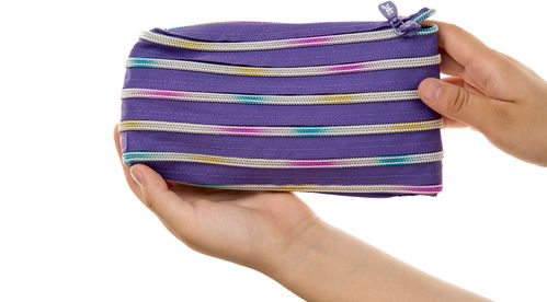 Zipit Rainbow Pencil Case, Purple