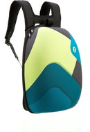 Zipit Shell Backpack Black, Green with Blue Shapes - City Backpack