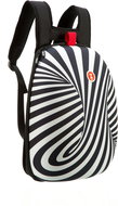 Zipit Shell Backpack Black with White Spirals - City Backpack