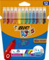 BIC Kids Filzstifte dünn - 12 Farben - Filzstifte