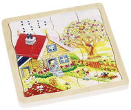 Goki vícevrstvé puzzle - roční období - Puzzle
