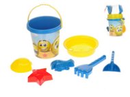 Set of sand smileys in a net - Sand Tool Kit