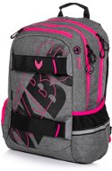 Backpack OXY Sport GRAY LINE pink - School Backpack