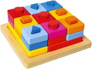 Puzzle Insert shapes on a coloured board - Vkládačka