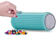 Pixie Crew Round Pencil Case Turquoise/Grey - School Case