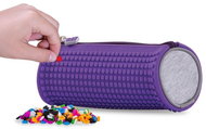 Pixie Crew Round Pencil Case Purple/Grey - School Case