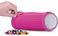 Pixie Crew Round Pencil Case Fuchsia/Grey - School Case