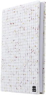 Pixie Crew notebook with pixel cover a5 white with glitter - Notepad