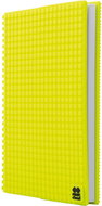 Pixie Crew notebook with pixel cover a5 neon yellow - Notepad