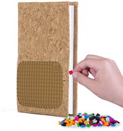 Pixie Crew notebook with a5 cork pixel cover - Notepad